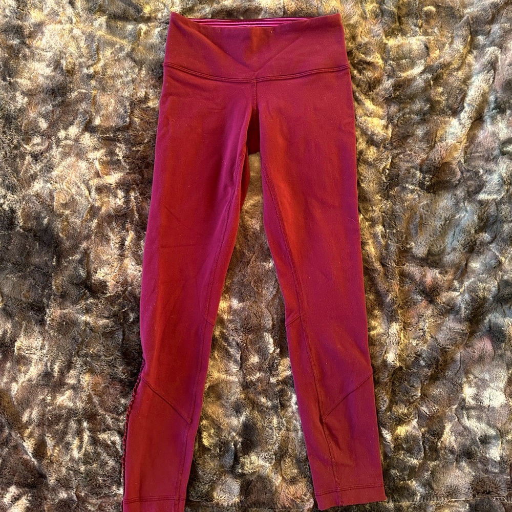 Lululemon Wunder Under Ruffled Up Leggings